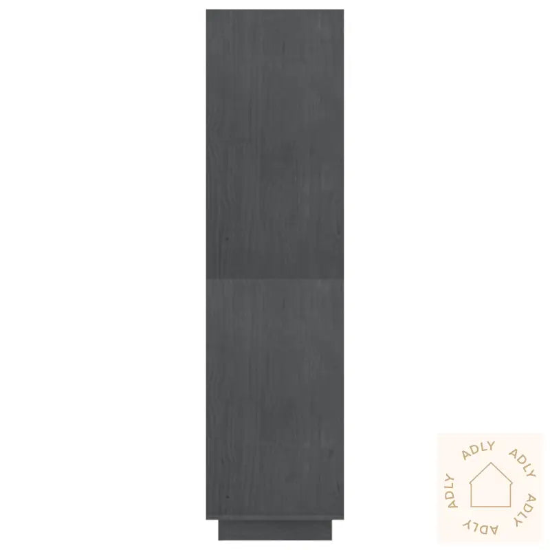 Bokhylle/Romdeler Grå 80X35X135 Cm Heltre Furu