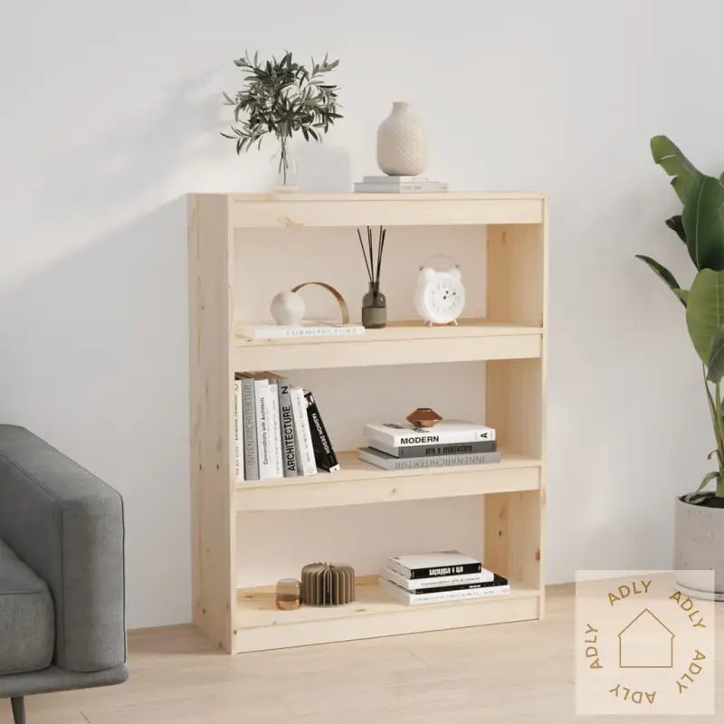 Bokhylle/Romdeler 80X30X103,5 Cm Heltre Furu