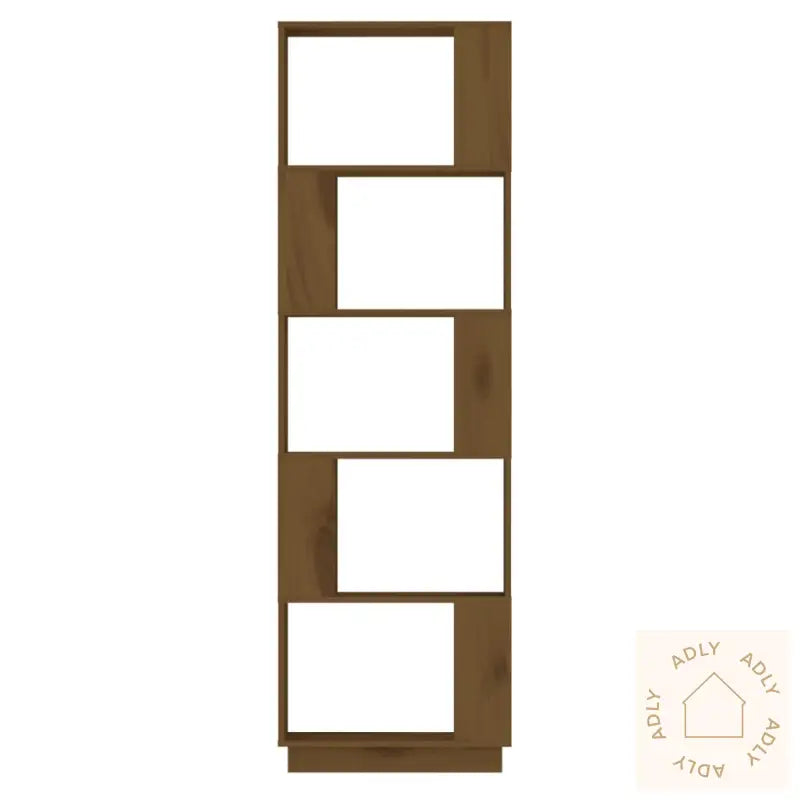 Bokhylle/Romdeler Honningbrun 51X25X163,5 Cm Heltre