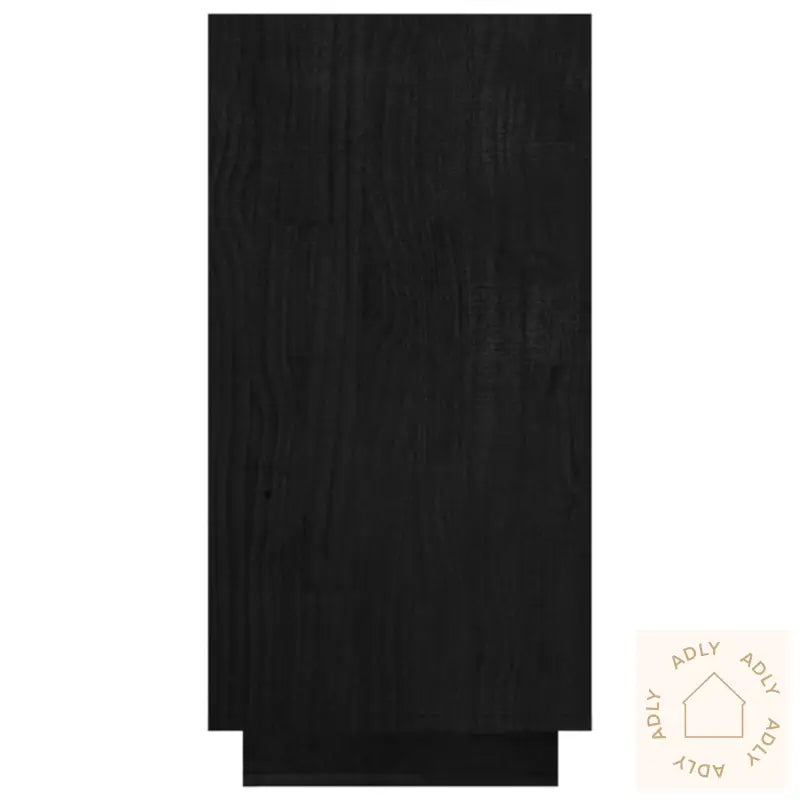 Bokhylle Svart 80X35X71 Cm Heltre Furu