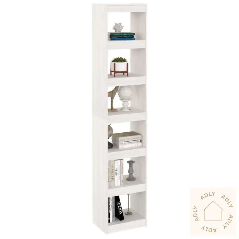 Bokhylle/Romdeler Hvit 40X30X199 Cm Heltre Furu