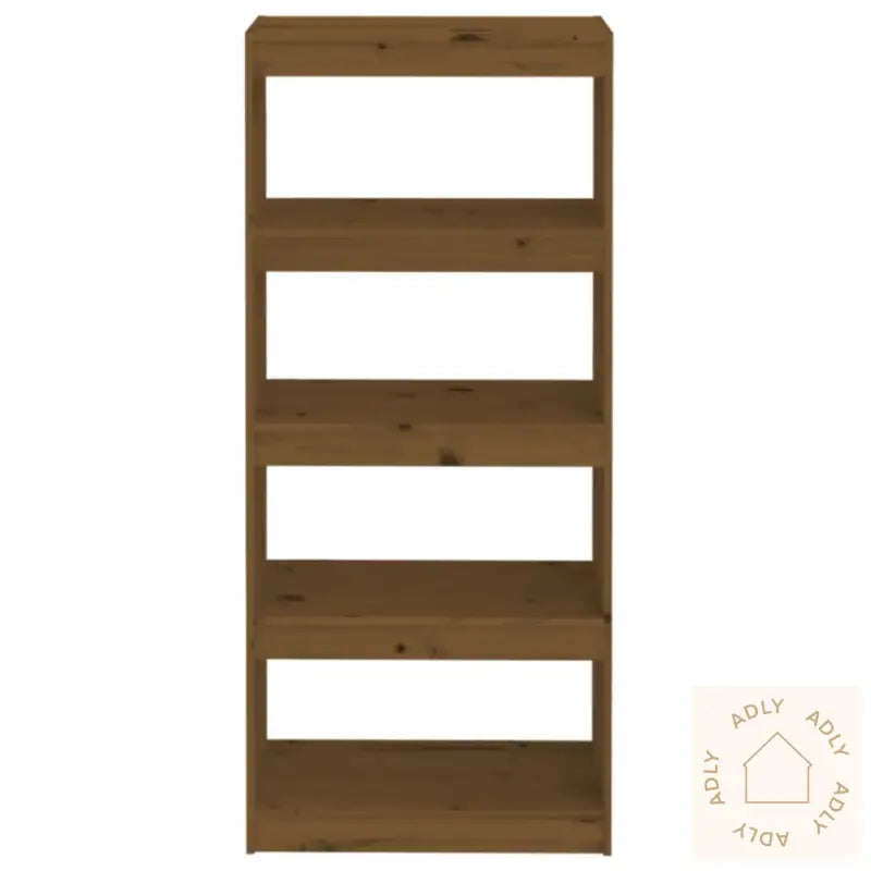 Bokhylle/Romdeler Honningbrun 60X30X135,5 Cm Heltre Furu