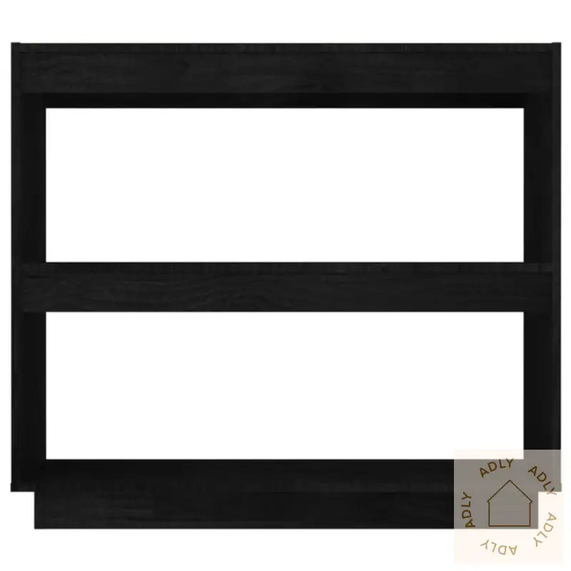 Bokhylle Svart 80X35X71 Cm Heltre Furu