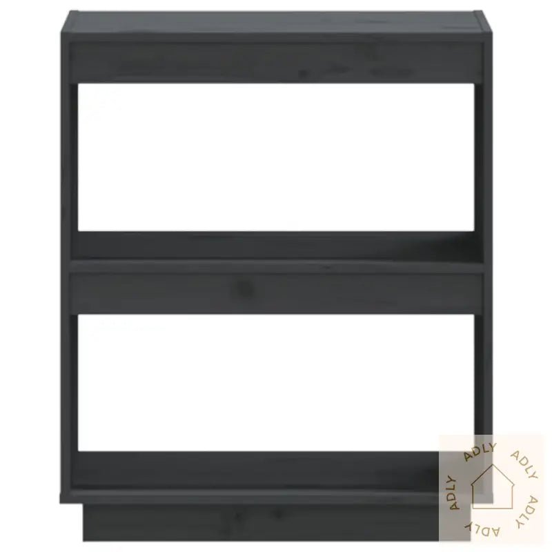 Bokhylle Grå 60X35X71 Cm Heltre Furu