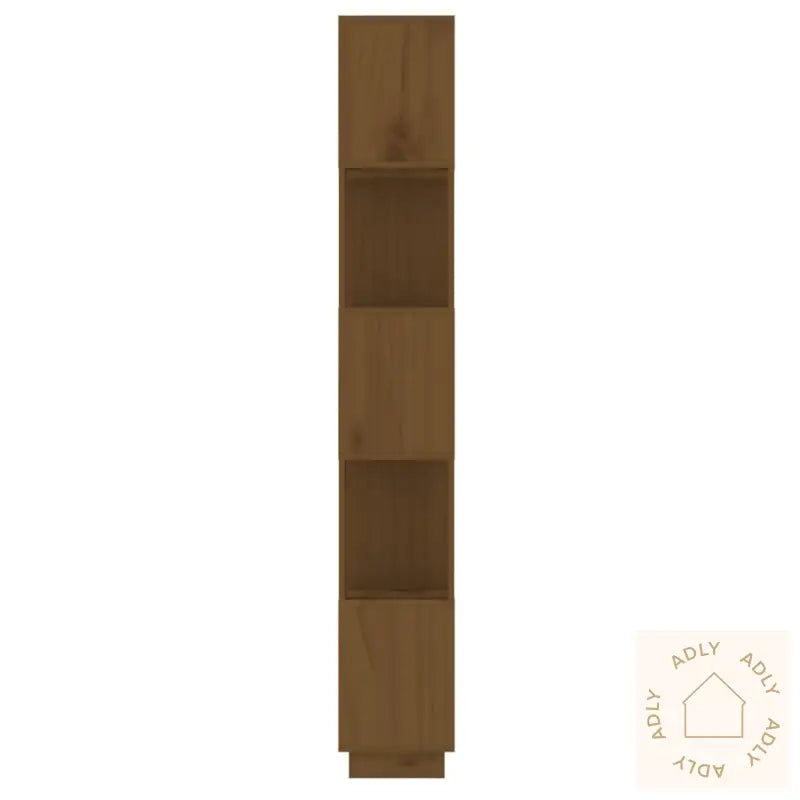 Bokhylle/Romdeler Honningbrun 51X25X163,5 Cm Heltre
