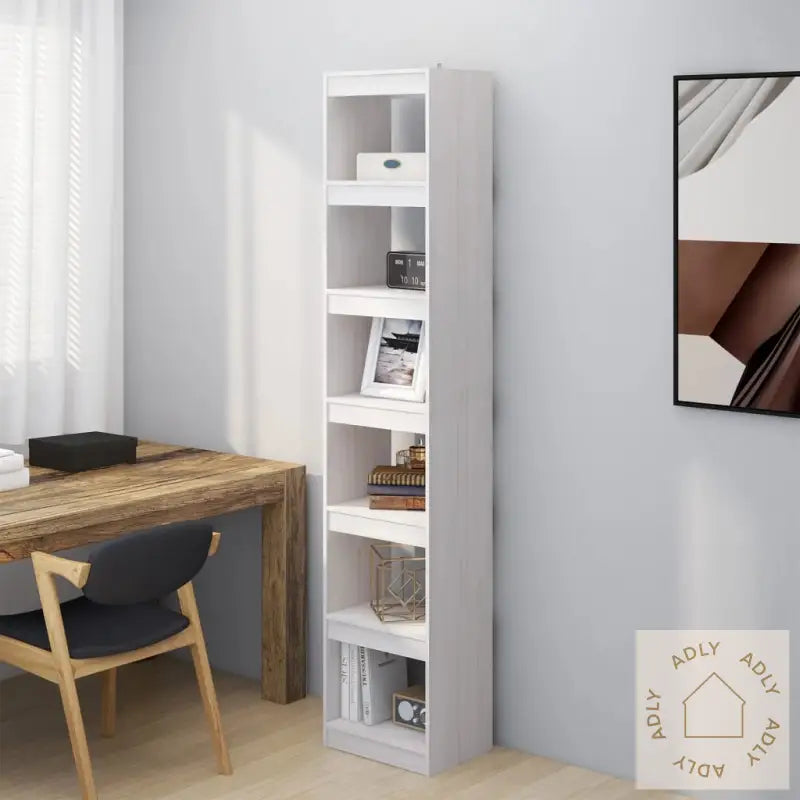 Bokhylle/Romdeler Hvit 40X30X199 Cm Heltre Furu