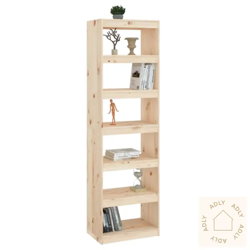 Bokhylle/Romdeler 60X30X199,5 Cm Heltre Furu