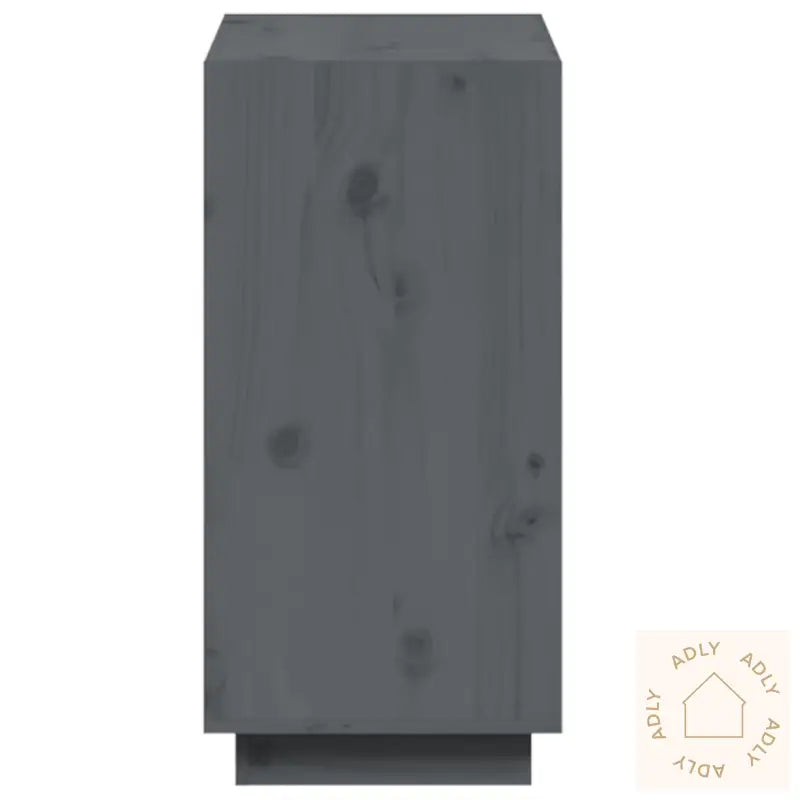 Bokhylle Grå 60X35X71 Cm Heltre Furu