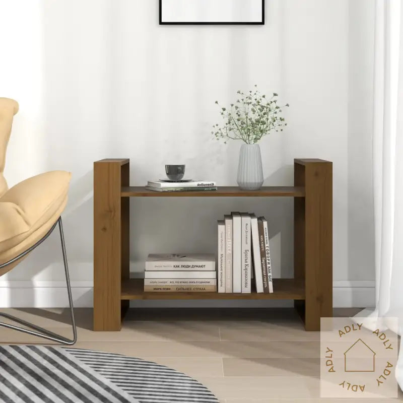 Bokhylle/Romdeler Honningbrun 80X35X56,5 Cm Heltre