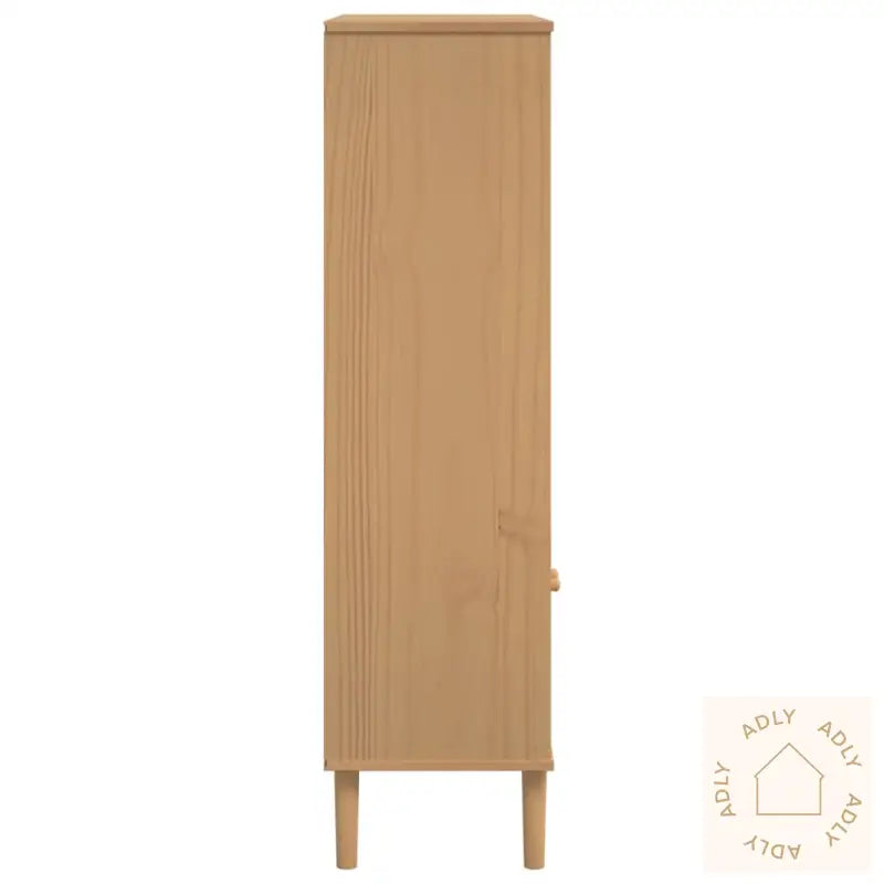 Bokhylle Senja Brun 90X35X130 Cm Heltre Furu