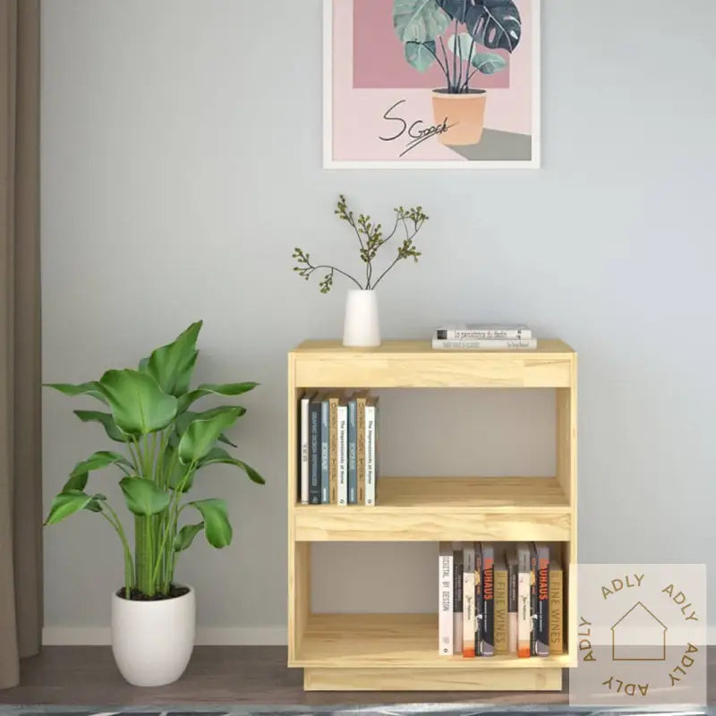 Bokhylle 60X35X71 Cm Heltre Furu