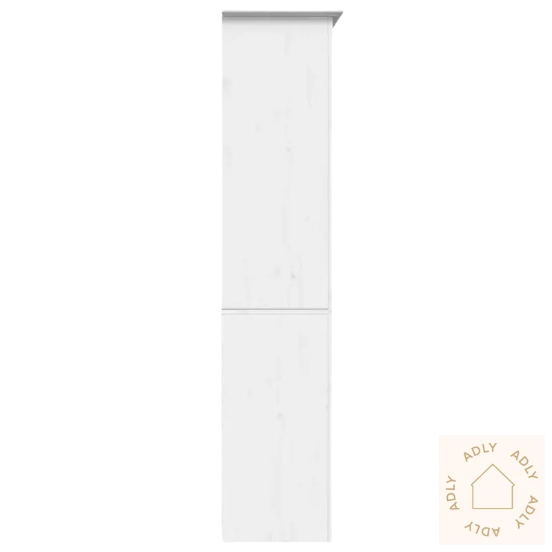 Heltre furu fransk stil hagemøbler bokhylle, hvit to-dørs refrigerator med fransk stil