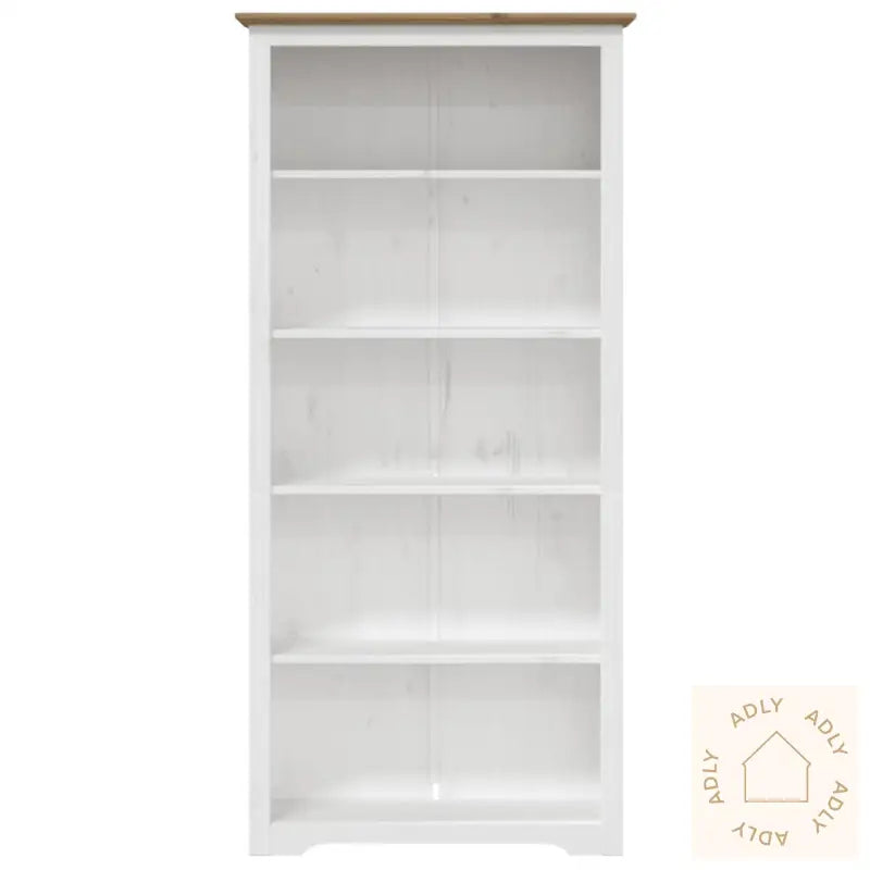 Bokhylle Bodo Brun 82X40X173 Cm Heltre Furu 5 Etasjer