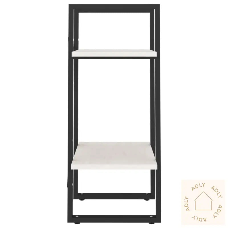 Bokhylle 2 Nivåer Hvit 40X30X70 Cm Heltre Furu