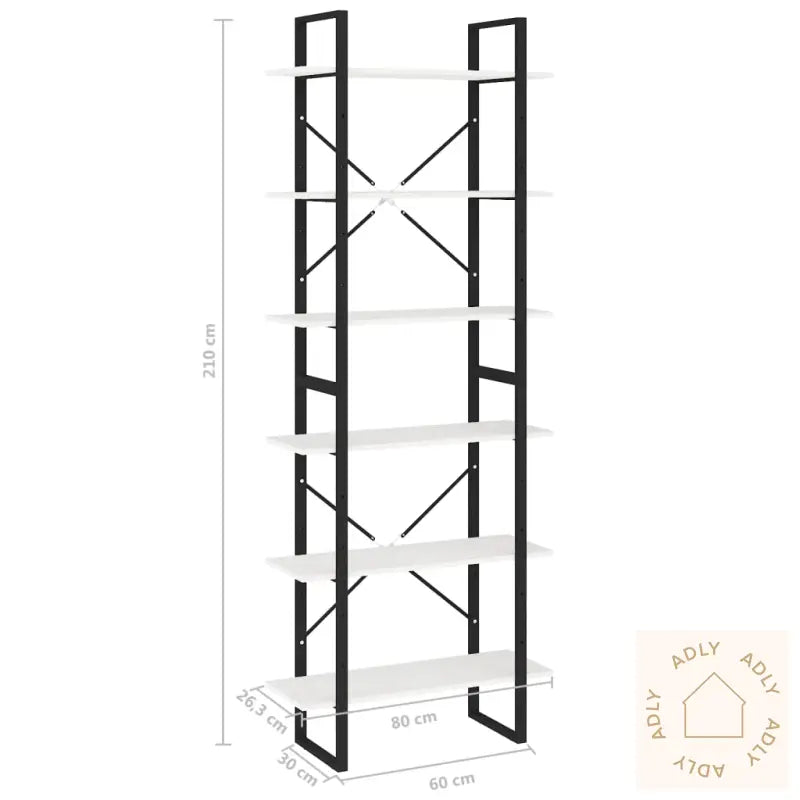 Høyskap Hvit 80X30X210 Cm Heltre Furu