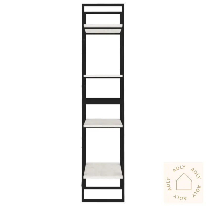 Bokhylle 4 Nivåer Hvit 60X30X140 Cm Heltre Furu