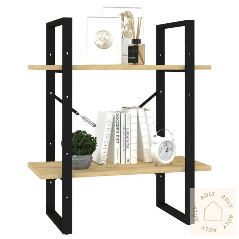 Bokhylle 2 Nivåer 60X30X70 Cm Heltre Furu