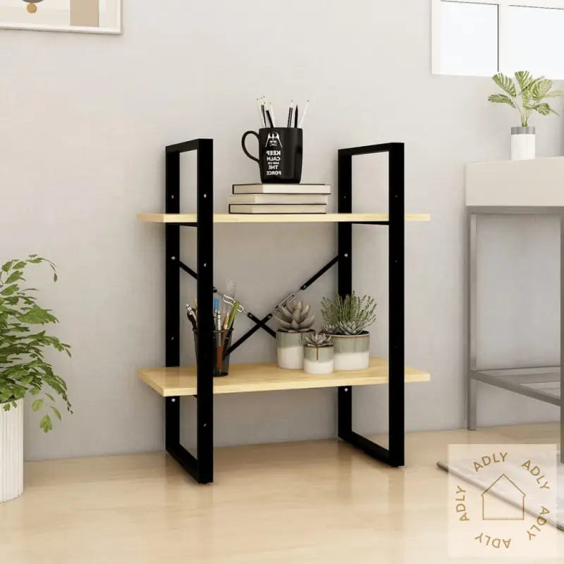Bokhylle 2 Nivåer 60X30X70 Cm Heltre Furu