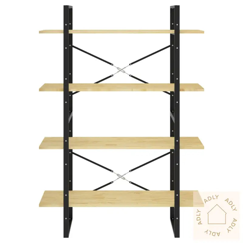 Bokhylle 4 Nivåer 100X30X140 Cm Heltre Furu