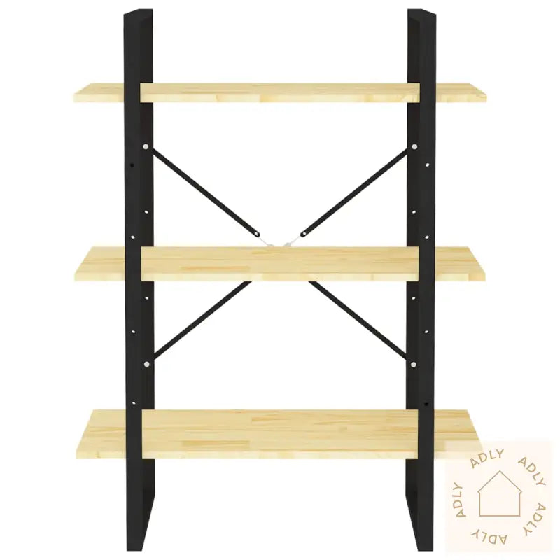 Bokhylle 3 Nivåer 80X30X105 Cm Heltre Furu