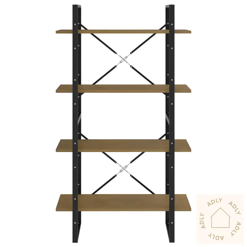 Bokhylle 4 Nivåer 80X30X140 Cm Heltre Furu