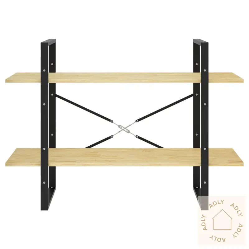 Bokhylle 2 Nivåer 100X30X70 Cm Heltre Furu