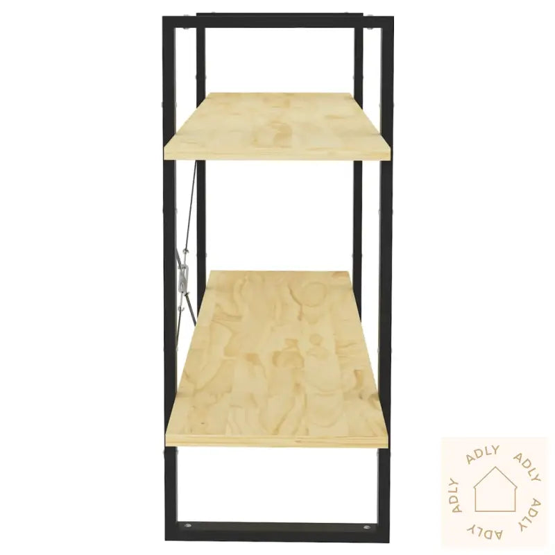 Bokhylle 2 Nivåer 100X30X70 Cm Heltre Furu