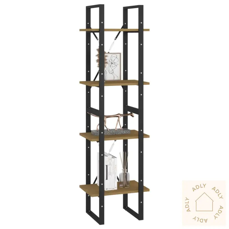 Bokhylle 4 Nivåer 40X30X140 Cm Heltre Furu