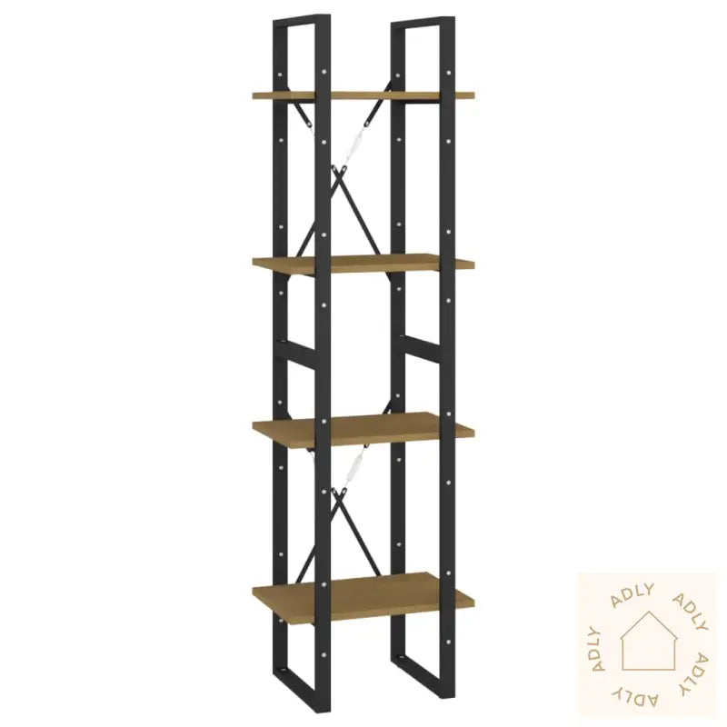 Bokhylle 4 Nivåer 40X30X140 Cm Heltre Furu