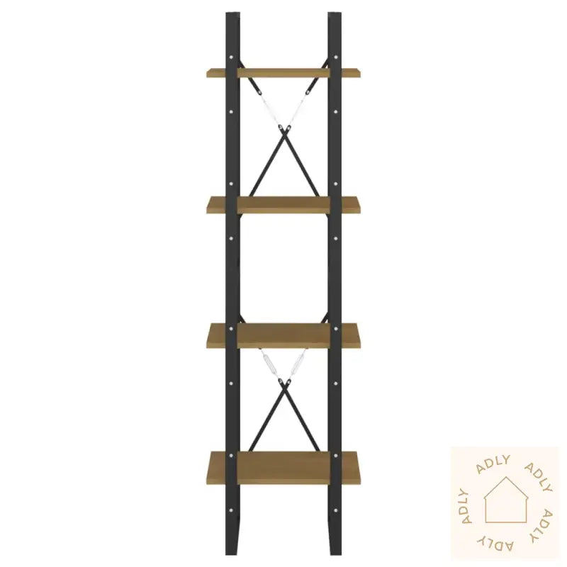 Bokhylle 4 Nivåer 40X30X140 Cm Heltre Furu
