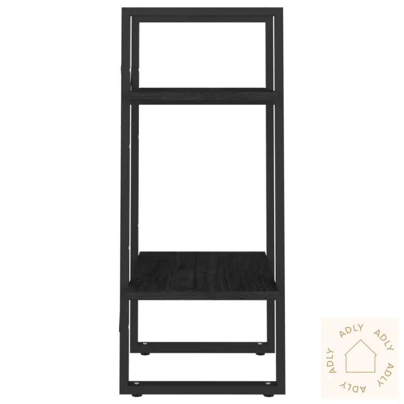 Bokhylle 2 Nivåer Svart 40X30X70 Cm Heltre Furu