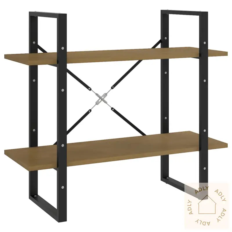 Bokhylle 2 Nivåer 80X30X70 Cm Heltre Furu