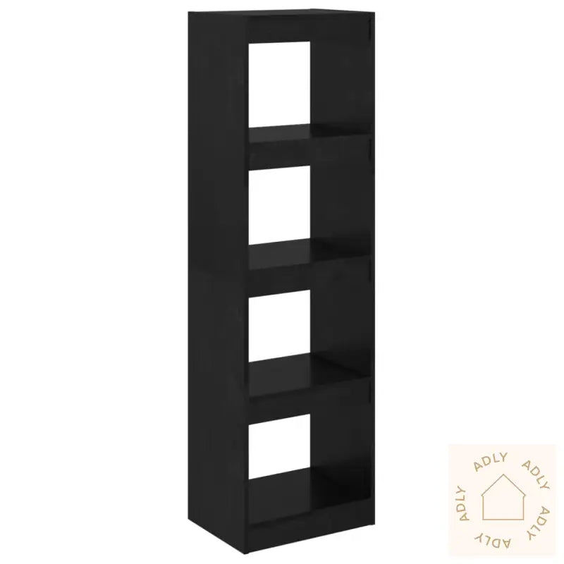 Bokhylle/Romdeler Svart 40X30X135,5 Cm Heltre Furu