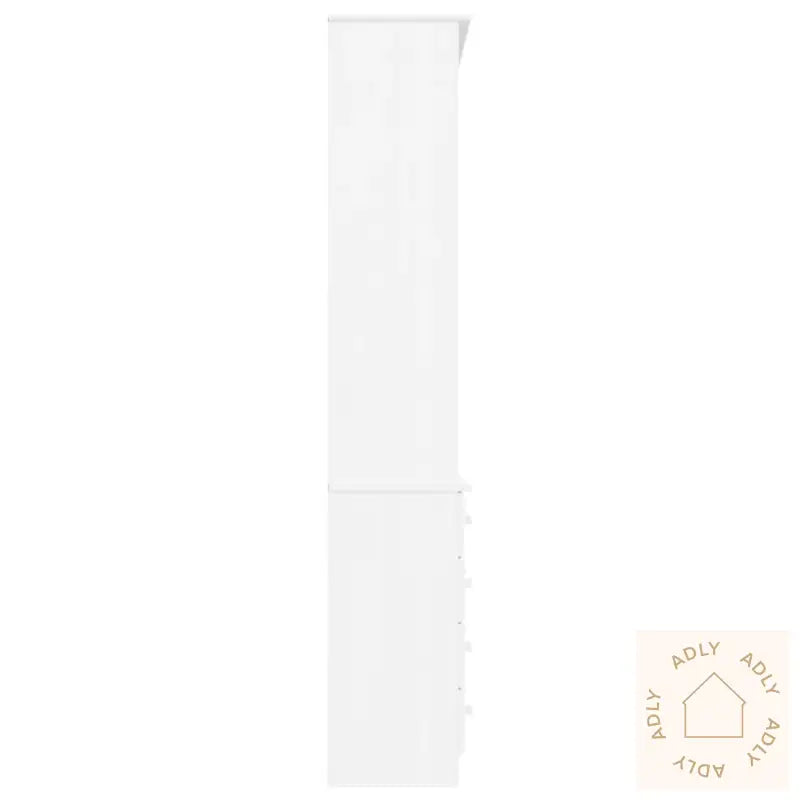 Bokhylle Med Skuffer Alta Hvit 77X35X186,5 Cm Heltre Furu