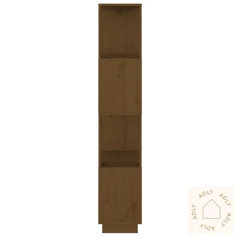 Bokhylle/Romdeler Honningbrun 51X25X132 Cm Heltre Furu