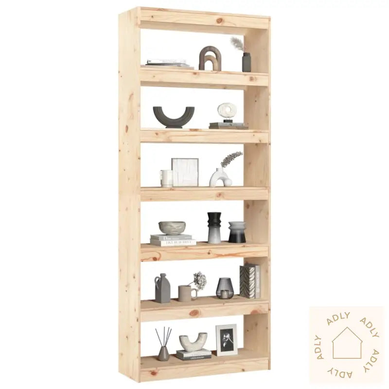 Bokhylle/Romdeler 80X30X199,5 Cm Heltre Furu