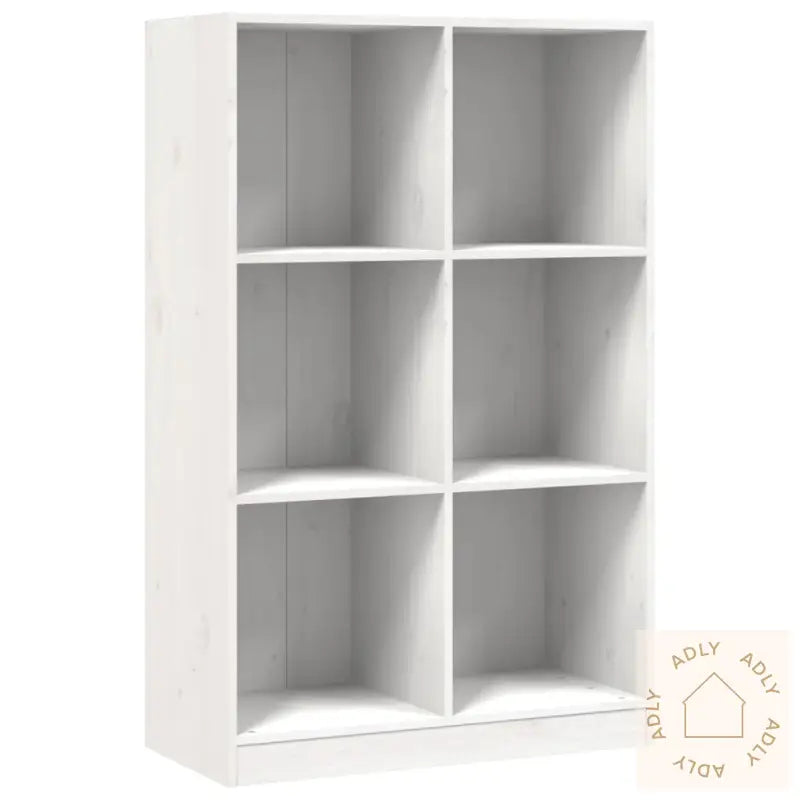 Bokhylle Hvit 70X33X110 Cm Heltre Furu