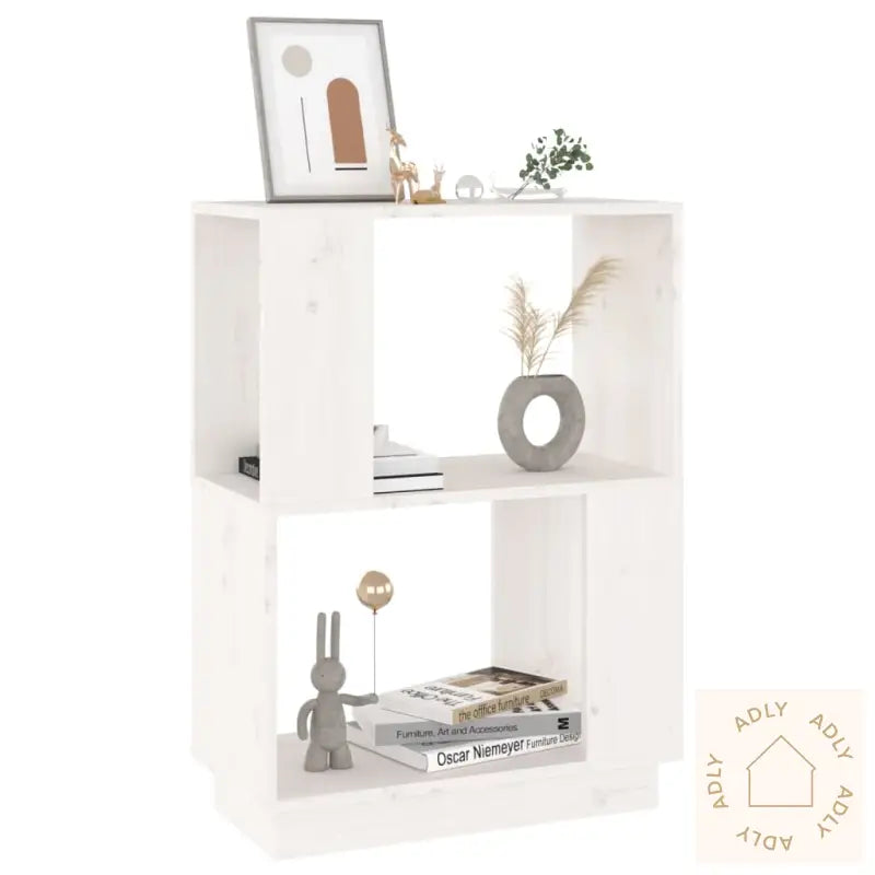 Bokhylle/Romdeler Hvit 51X25X70 Cm Heltre Furu