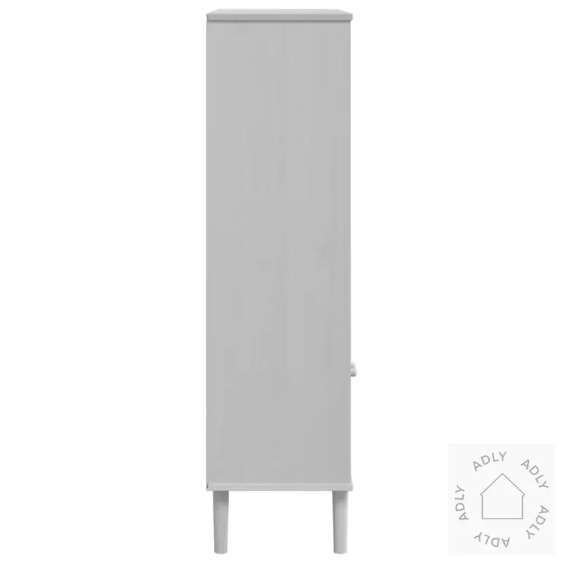 Bokhylle Senja Hvit 90X35X130 Cm Heltre Furu