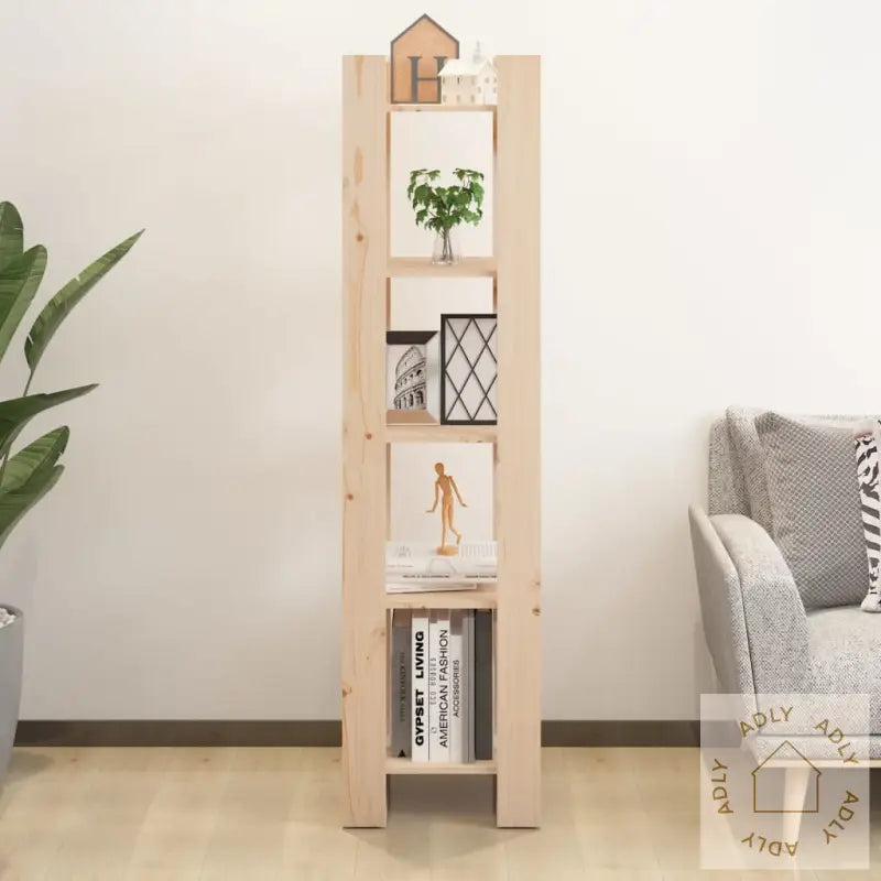 Bokhylle/Romdeler 41X35X160 Cm Heltre Furu