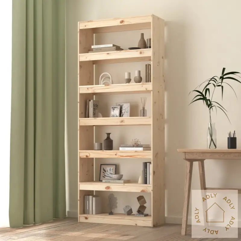 Bokhylle/Romdeler 80X30X199,5 Cm Heltre Furu