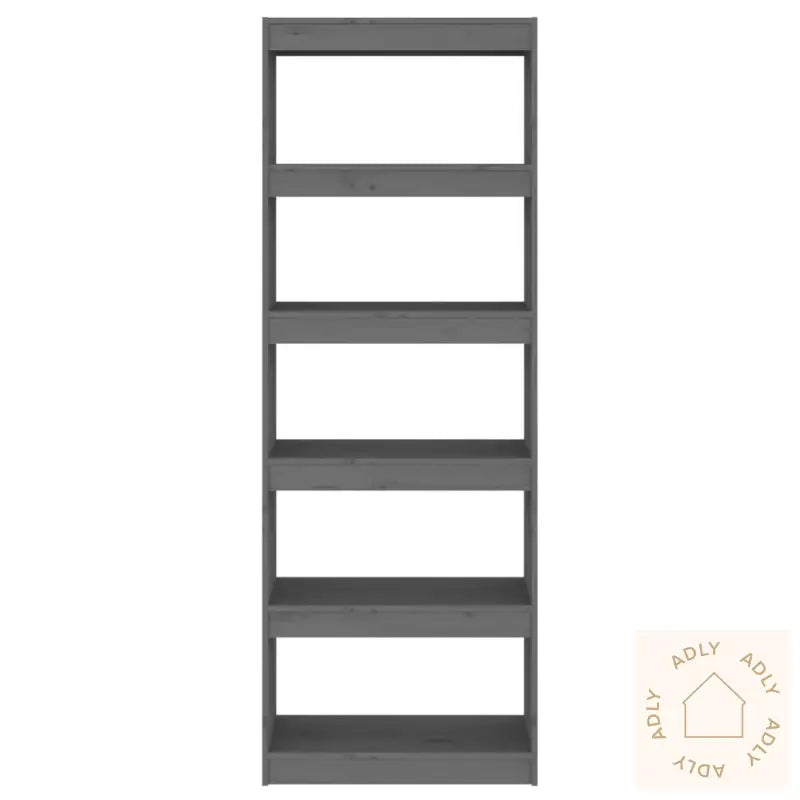 Bokhylle/Romdeler Grå 60X30X167,5 Cm Heltre Furu