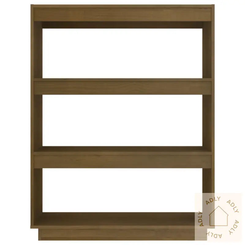 Bokhylle/Romdeler Honningbrun 80X35X103 Cm Heltre Furu
