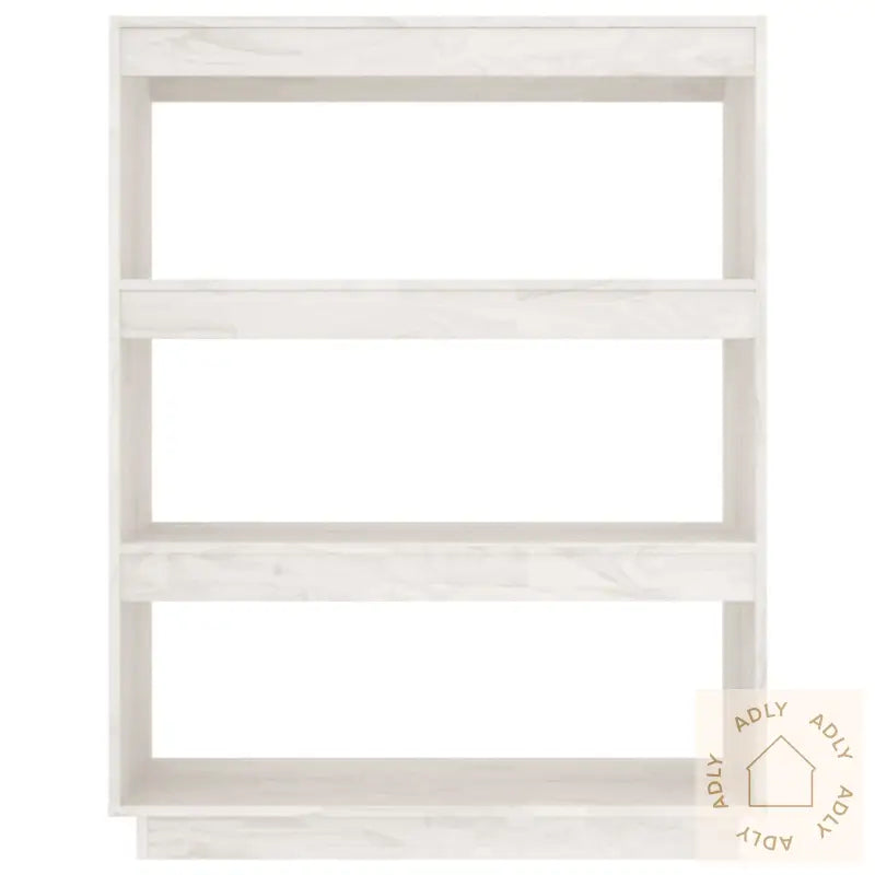Bokhylle/Romdeler Hvit 80X35X103 Cm Heltre Furu