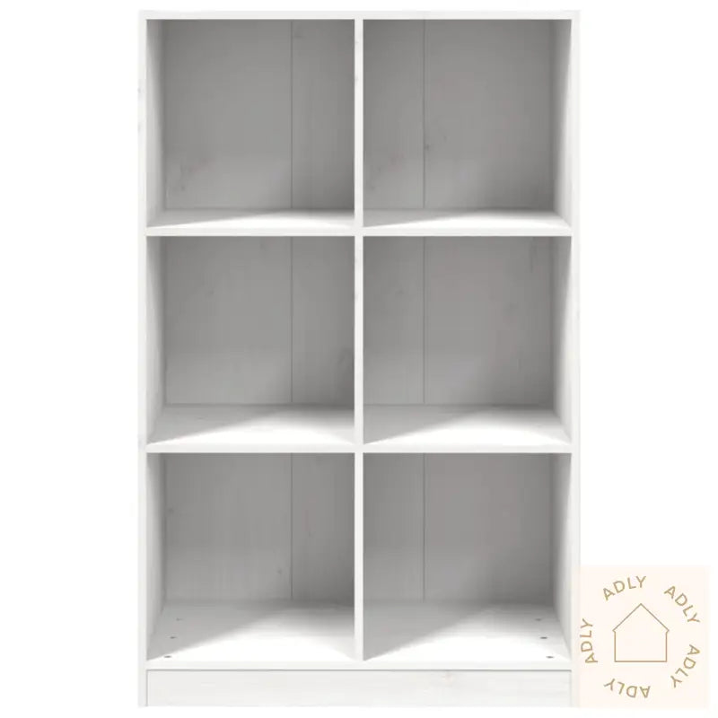 Bokhylle Hvit 70X33X110 Cm Heltre Furu