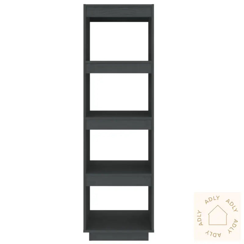 Bokhylle/Romdeler Grå 40X35X135 Cm Heltre Furu