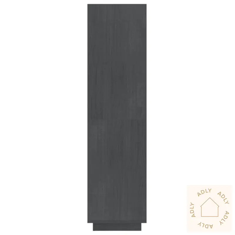 Bokhylle/Romdeler Grå 40X35X135 Cm Heltre Furu