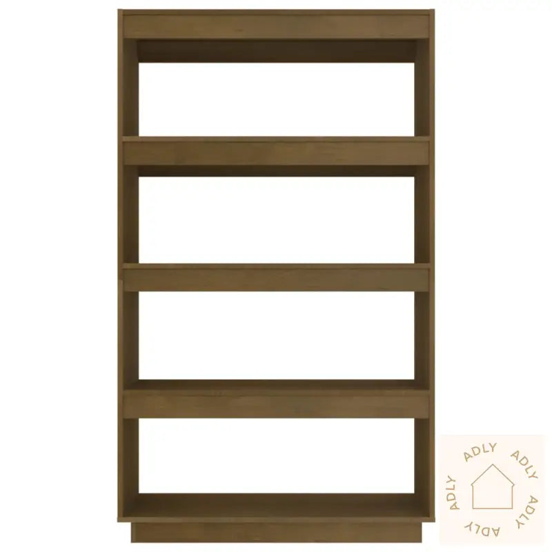 Bokhylle/Romdeler Honningbrun 80X35X135 Cm Heltre Furu