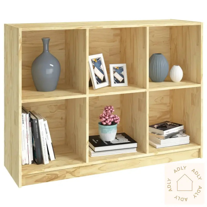 Bokhylle 104X33X76 Cm Heltre Furu