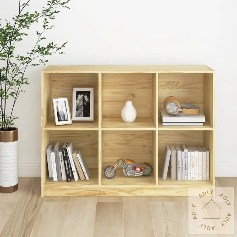 Bokhylle 104X33X76 Cm Heltre Furu